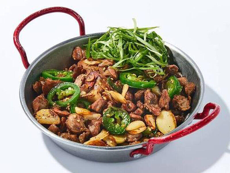 Stir Fried Chicken Gizzard